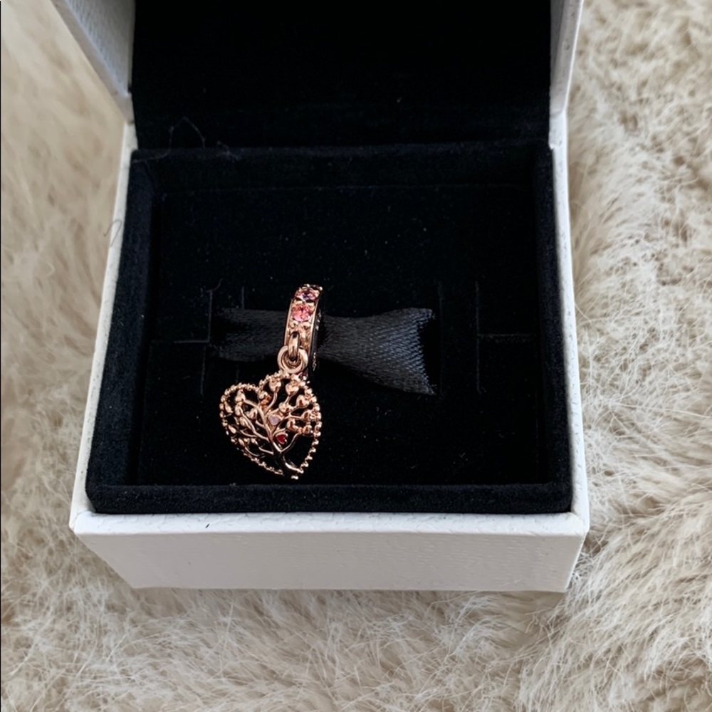 Pandora Heart Rose Gold Pink Charm NEW